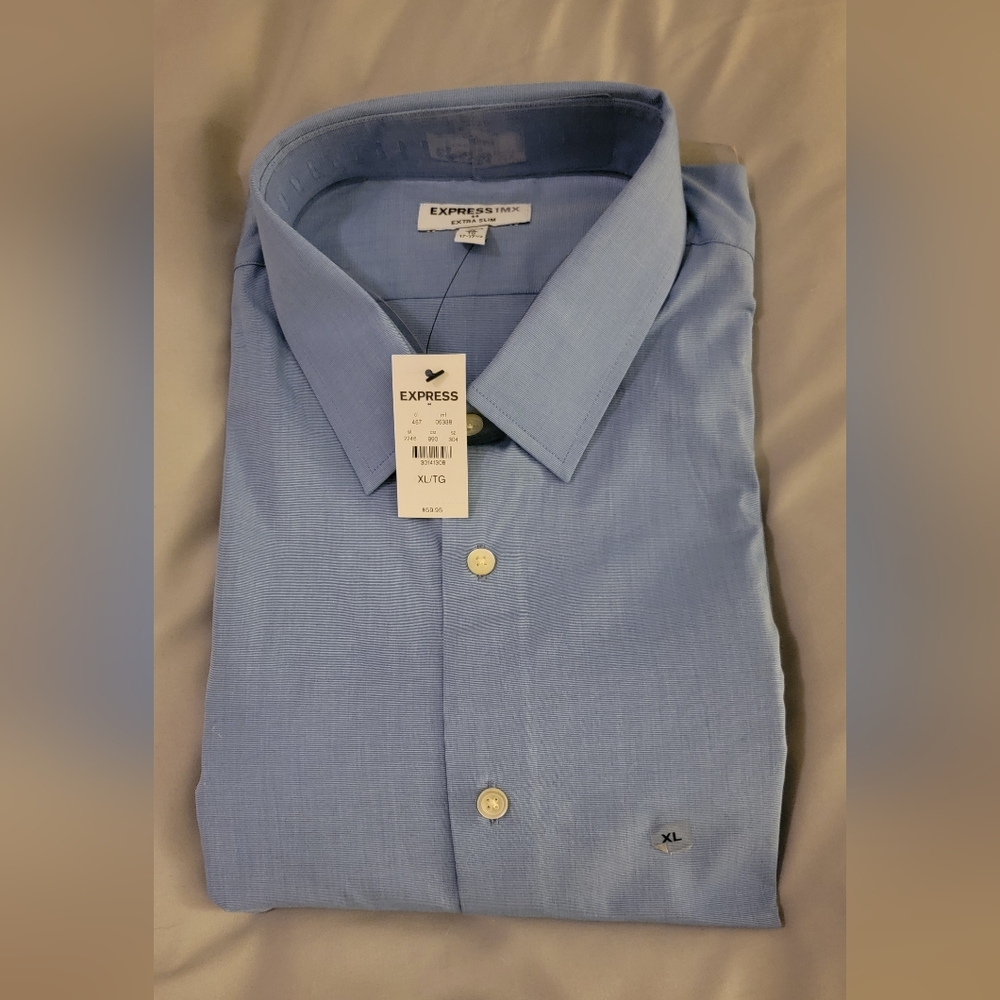 NWT Express men's extra slim fit button down